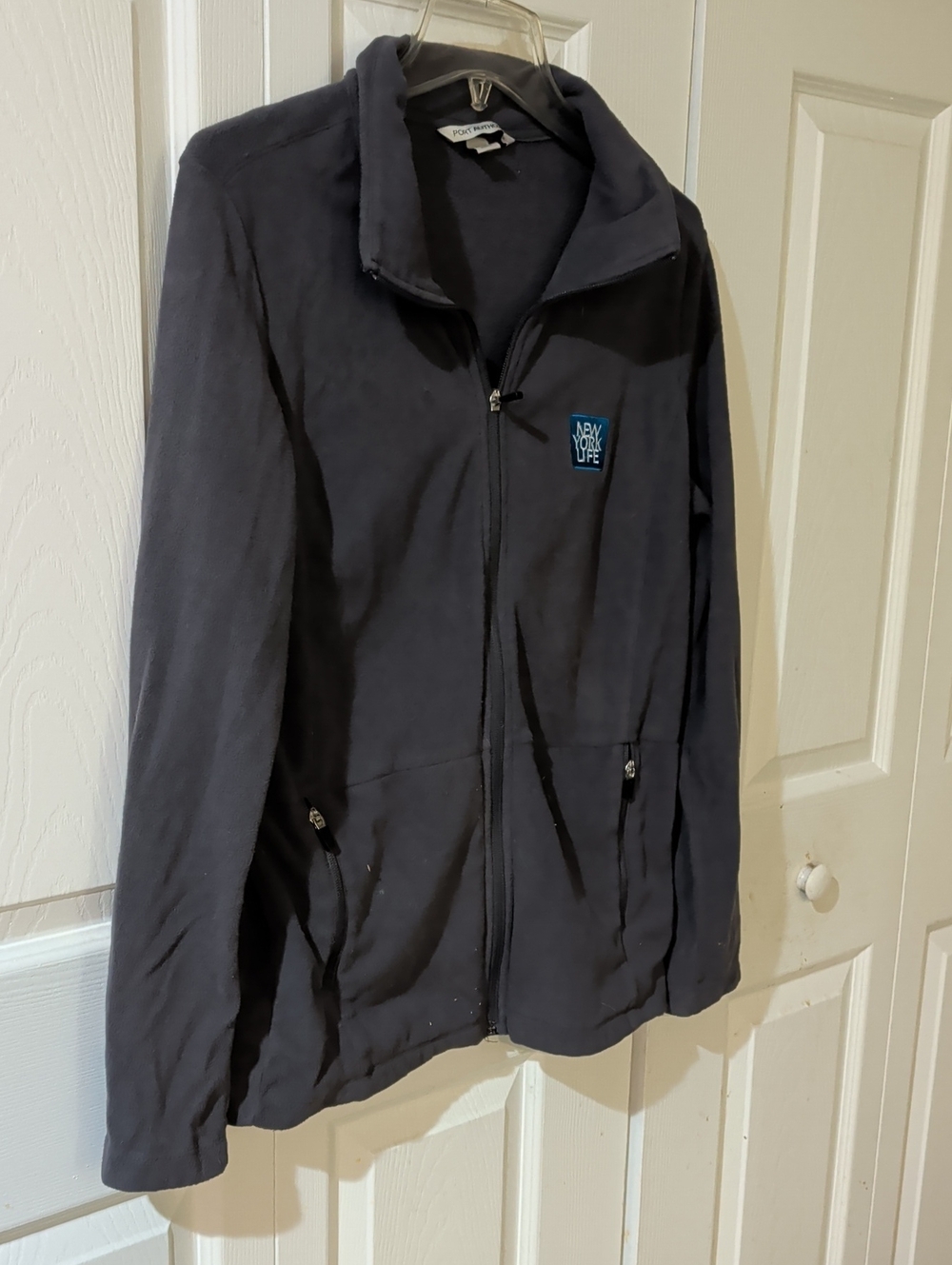 Port Authority Dark Navy Ladies Fleece Zip Jacket